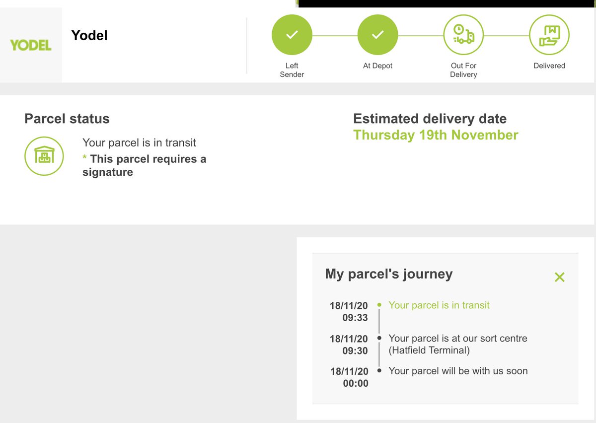 __JustBen's tweet photo. Trying to help all my fellow gamer out regarding their PS5 Pre-Order Delivery via Game (Yodel). 

I've contacted Yodel via live chat and they have gotten back to me with my tracking number and mentioned my PS5 will be delivered tomorrow. 

There is hope! 

#GameUK #GAME #Yodel https://t.co/xOHzLZDb1t