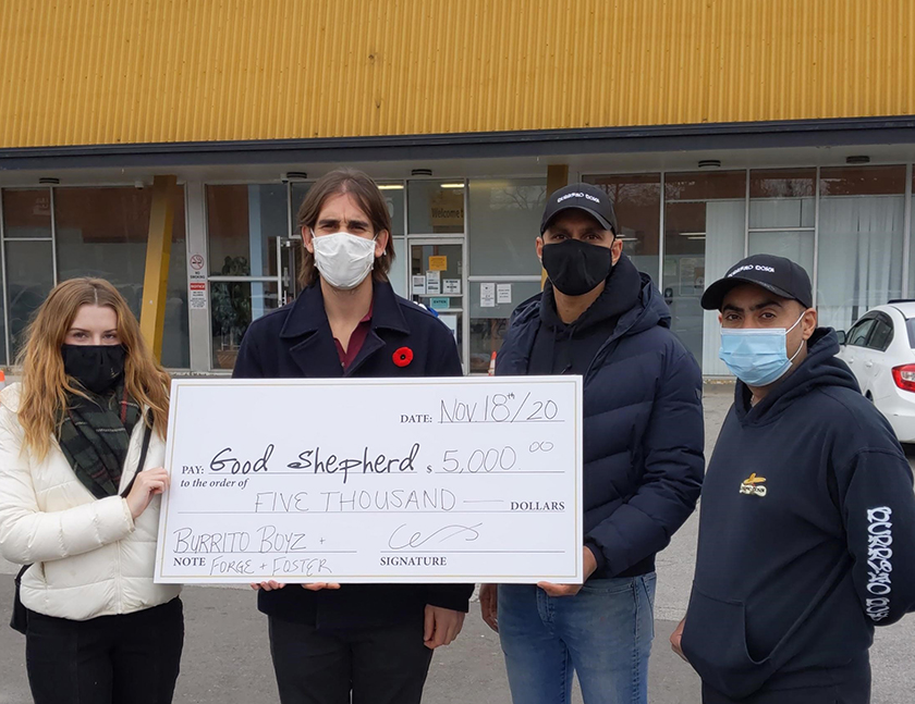 Good Shepherd (@goodshepherdham) on Twitter photo Thank you to <a href="/burrito_boyz/">Burrito Boyz ๐ฏ</a> and @forgeandfoster_ for their $5,000 donation our Emergency Food & Clothing Program! Ben Ames of Forge & Foster (second from left), Aman Singh & Taj Singh of Burrito Boyz visited our Venture Centre to present their generous gift! Thank you to <a href="/burrito_boyz/">Burrito Boyz ๐ฏ</a> and @forgeandfoster_ for their $5,000 donation our Emergency Food & Clothing Program! Ben Ames of Forge & Foster (second from left), Aman Singh & Taj Singh of Burrito Boyz visited our Venture Centre to present their generous gift!