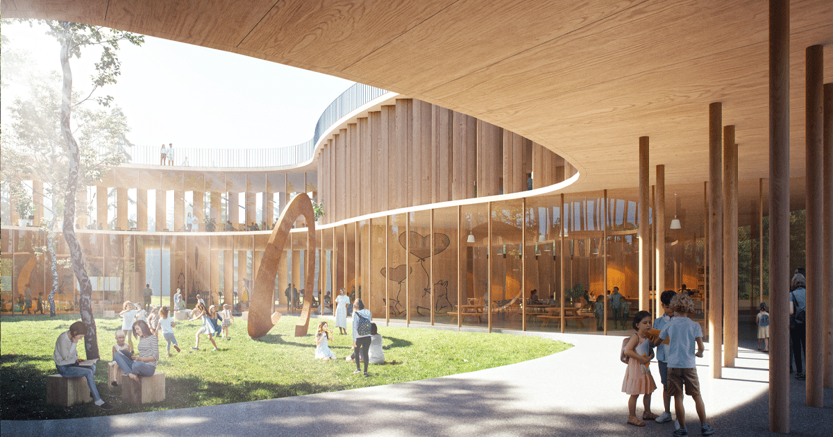 Architect Proposes a ‘Tree-House School’ That Imagines Learning in a Post-COVID World mymodernmet.com/wooden-treehou… #Architecture #schoolarchitecture