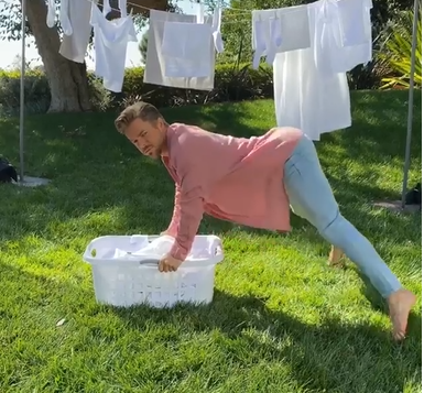 LinzeyReed's tweet photo. Wow!  @DerekHough does laundry too!  @HayleyErbert must like the help around the house.  #ATruePartnership
@People #SexiestManAlive  #PutHimOnTheCover https://t.co/xxuBnoz7BQ