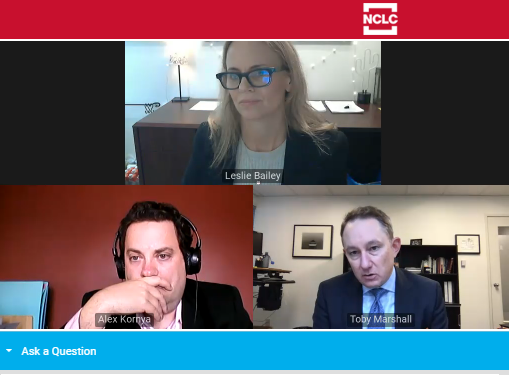 NCLC4consumers's tweet photo. State & local governments too often try to balance their budgets on the backs of criminal defendants & their families. @lucybsf @Public_Justice, @alexkornya @IowaLegalAid, & Toby Marshall @TMLG_Law explore the use of innovative legal theories to stop these practices. #VirtualCRLC https://t.co/ioBV9wEwfI