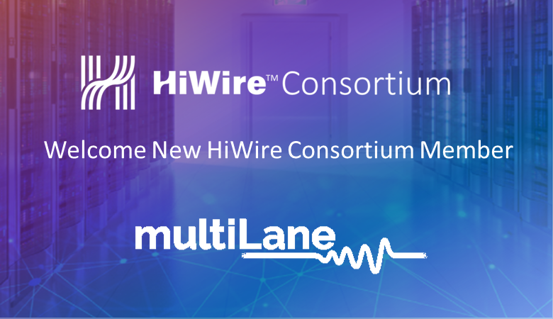 HiWireAEC's tweet photo. HiWire Consortium welcomes #MultiLane and their expertise in Gigabit Ethernet test and measurement equipment to help shape the future of #connectivity with Active Electrical Cables #AECs. https://t.co/mFPY2V4H4p https://t.co/vJOPVMT9m7