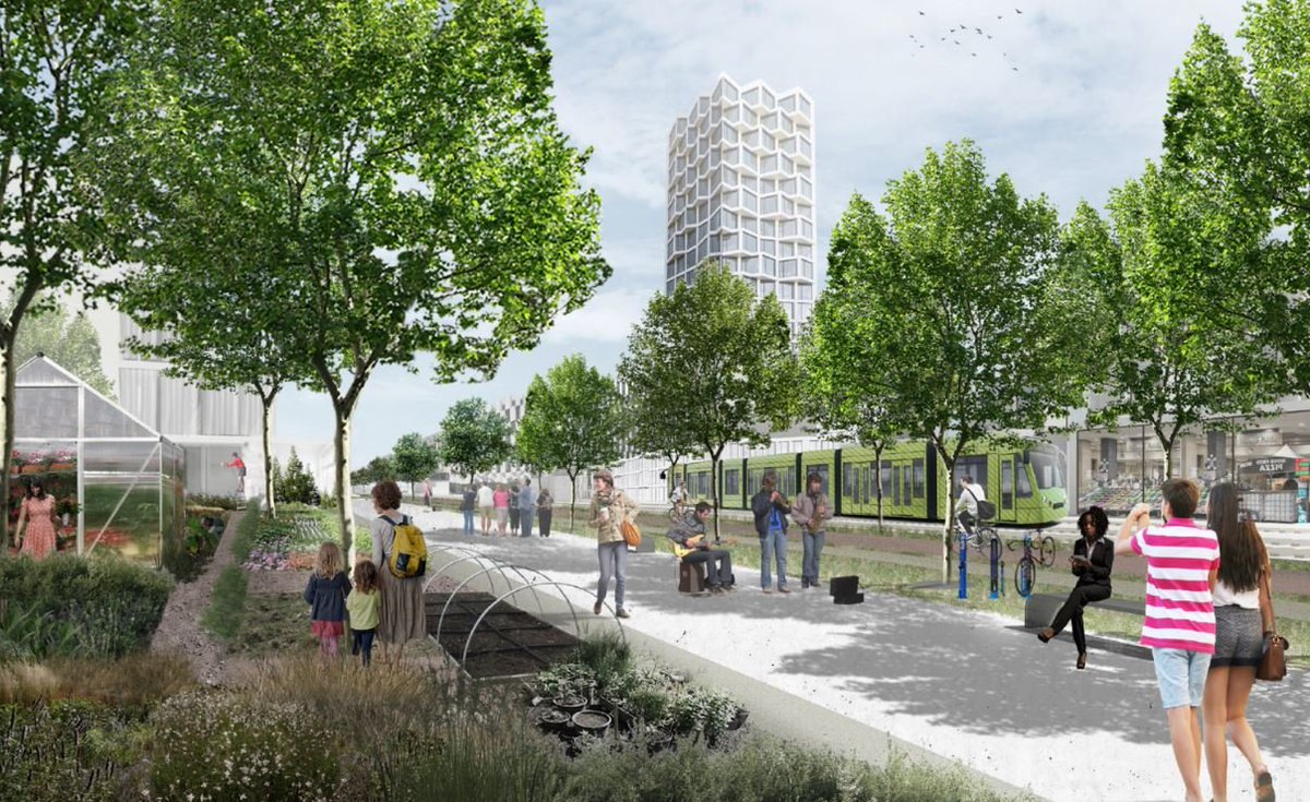 But, if we could prioritize infrastructure to look like this  we’d make it that much easier for people to get the 48 km of cycling per week they need to lower their risk of heart disease by nearly half - saving our healthcare system lots of $$$. 5/