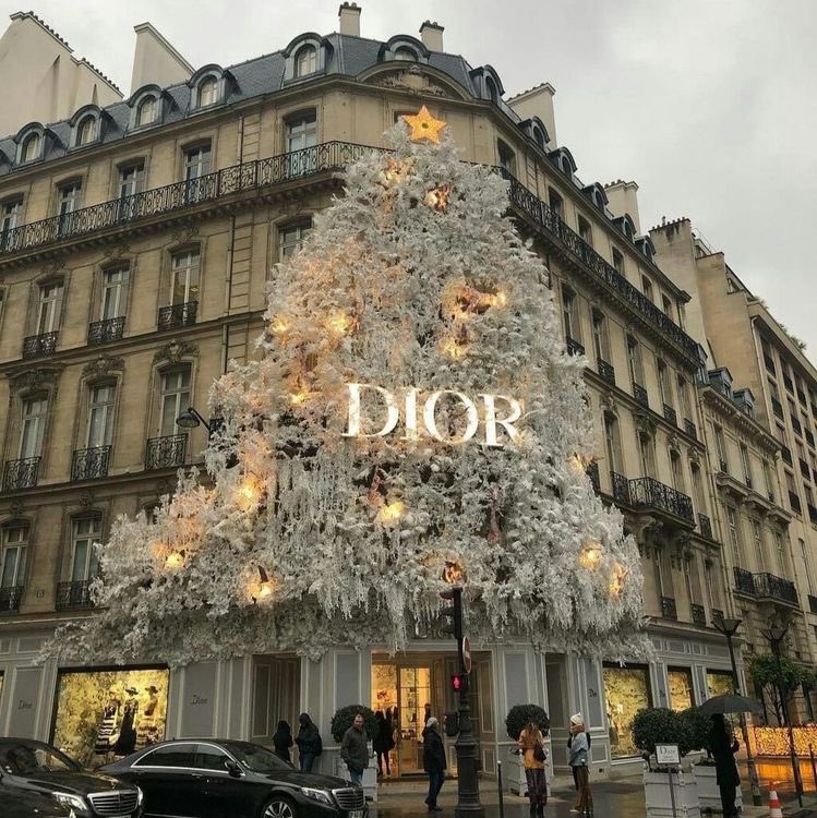 badestoutfit's tweet photo. when dior did that for xmas in paris https://t.co/5YATj64aJu