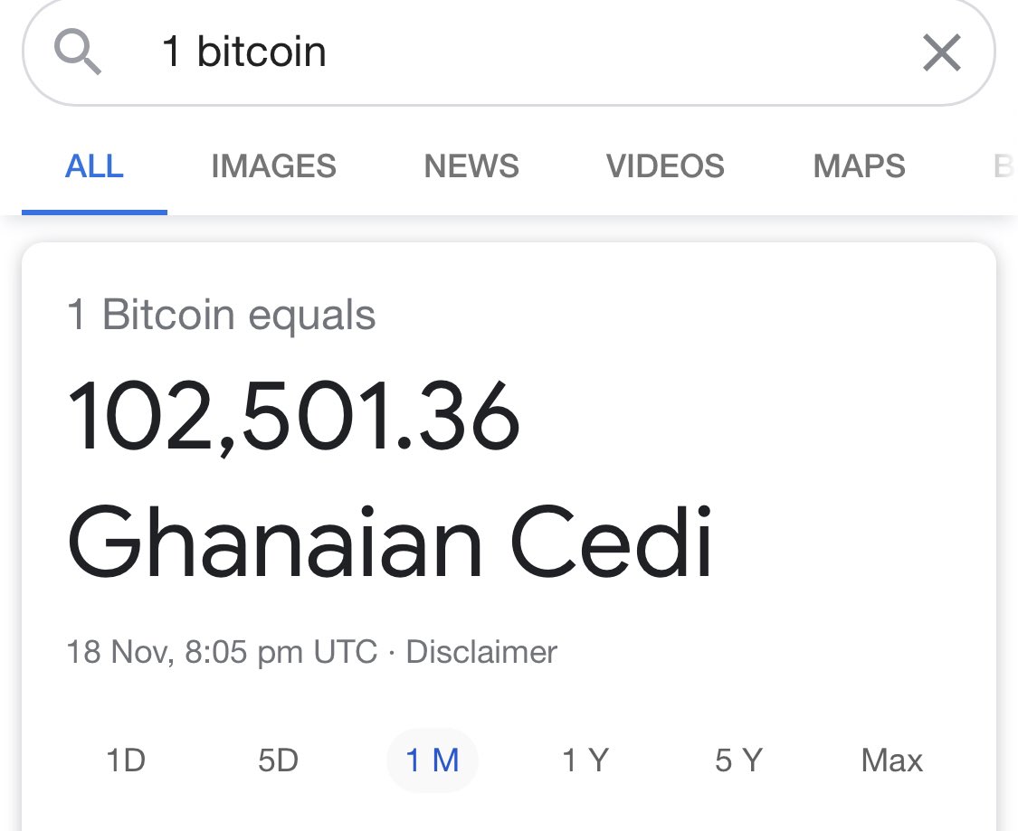 1BTC is over 1billion Old Ghana 🇬🇭cedis 😳😳. Investment in Bitcoin is a  good call. #BinanceGHMasterclass