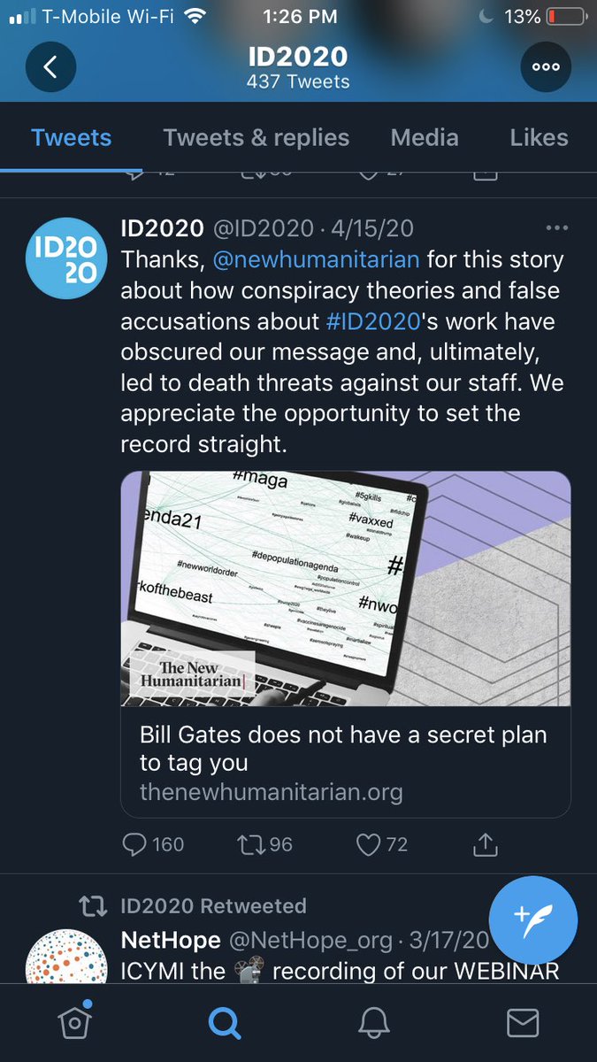 Meanwhile, as bill Gates has a plan to tag you, he gets propaganda out there to try to fool you otherwise...for some entertainment, see the comments  https://twitter.com/id2020/status/1250524724905426944?s=21