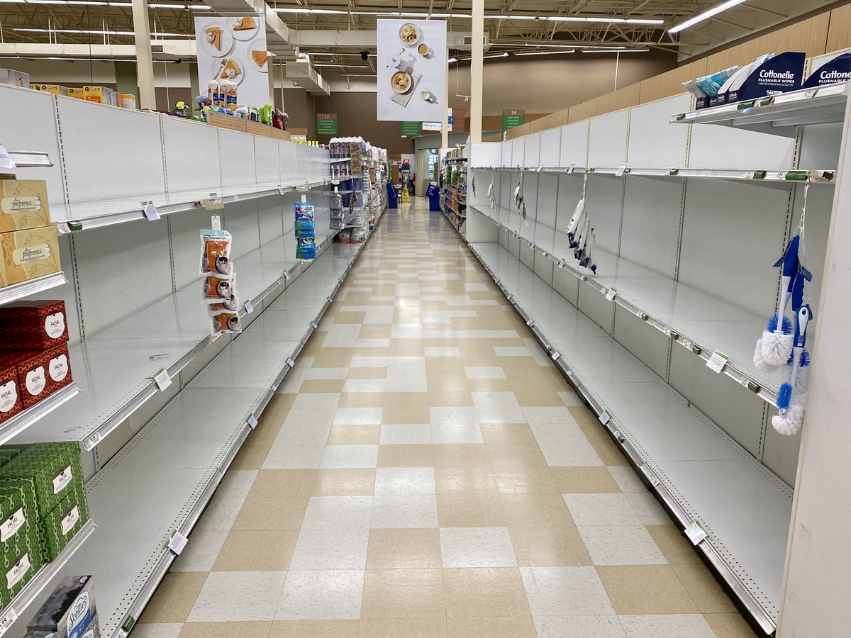 Fox35Amy's tweet photo. Just now at @Publix. Why? The governor has already said Florida will not shut down again. Grocery stores will not close. They never closed throughout the entire pandemic. Not once. Why are people panic buying? 🤦🏼‍♀️ #FOX35 @fox35orlando https://t.co/Kn12XMUeGH