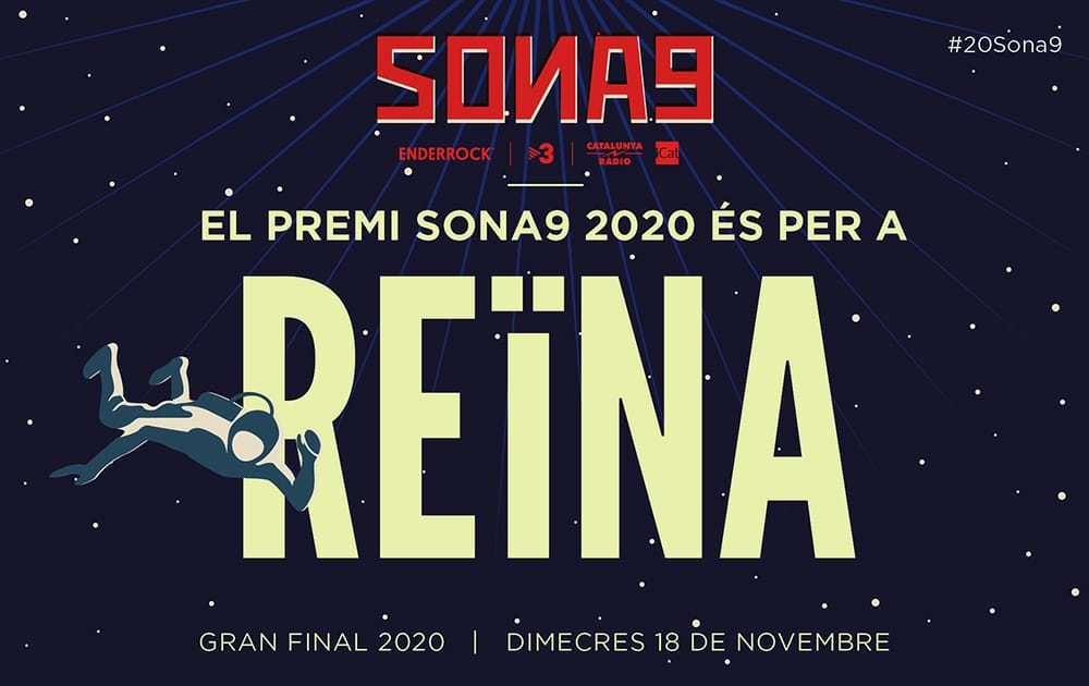 enderrock's tweet photo. El Premi Sona9 2020 és per #Reïna, des de Mallorca!! ✨ https://t.co/vz91hChUmM