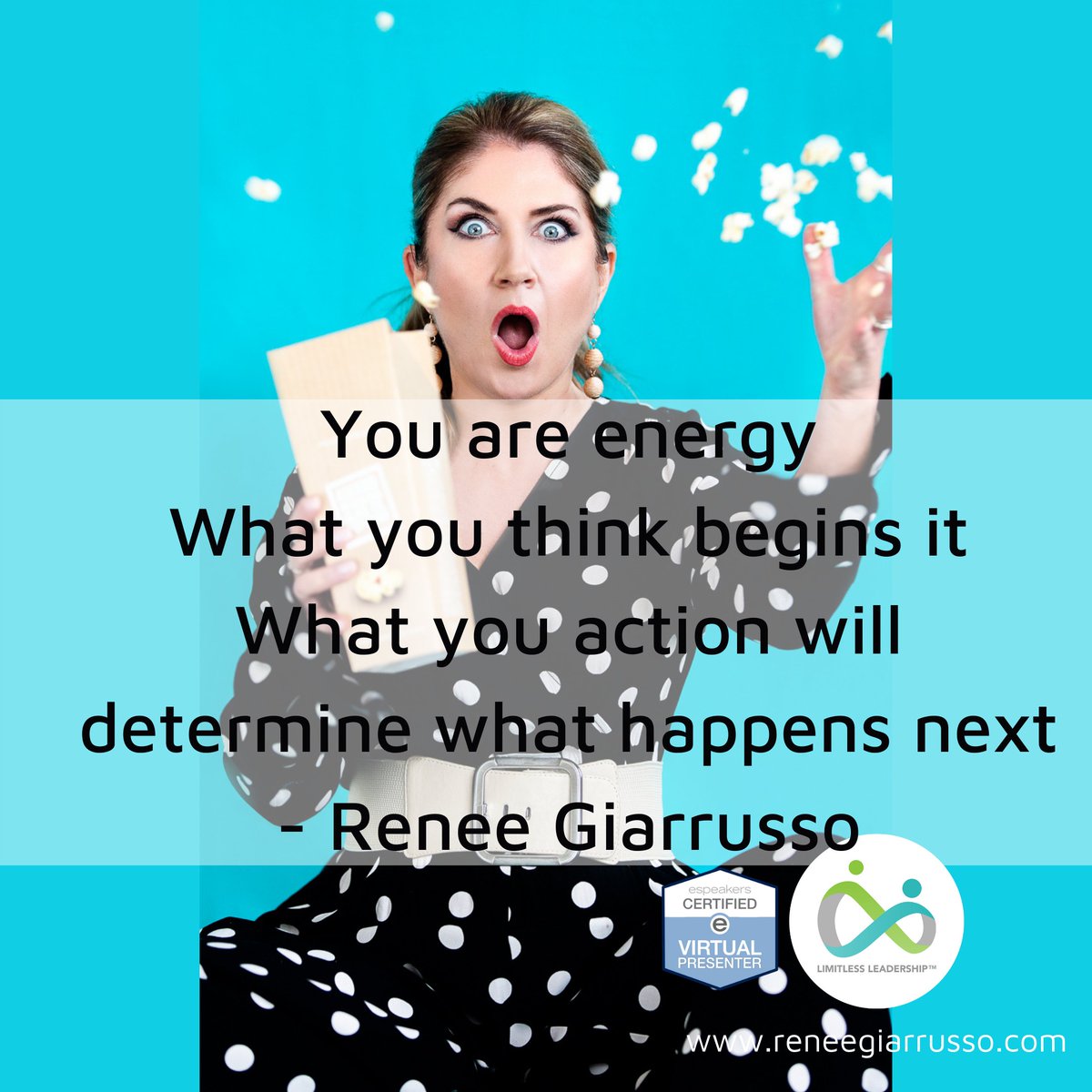 Renee_Giarrusso's tweet photo. Take the time to create thoughts that serve you and be conscious of the energy you exude. https://t.co/QIscozAmGG
#Mindset #TheGiftMindset #Leaders #Leadership #LimitlessLeadership #StoryTelling #GiftOfResilience #GiftOfConnection #12Gifts #RGDynamics #Energy #Amplify #Begin https://t.co/3YFpkKPhnh