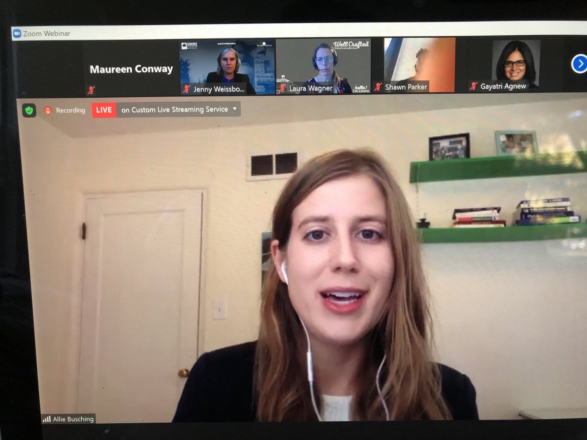 conway_maureen's tweet photo. Sometimes in #wkfcdev there is a fear to broach questions of #JobQuality with biz, but I’ve been inspired by #SmallBiz owners and their desire to learn how they can support their workers—key is to listen &amp; understand their biz context
Allie Busching ⁦@CivicWorksInc⁩ https://t.co/wmw0p6dW1v