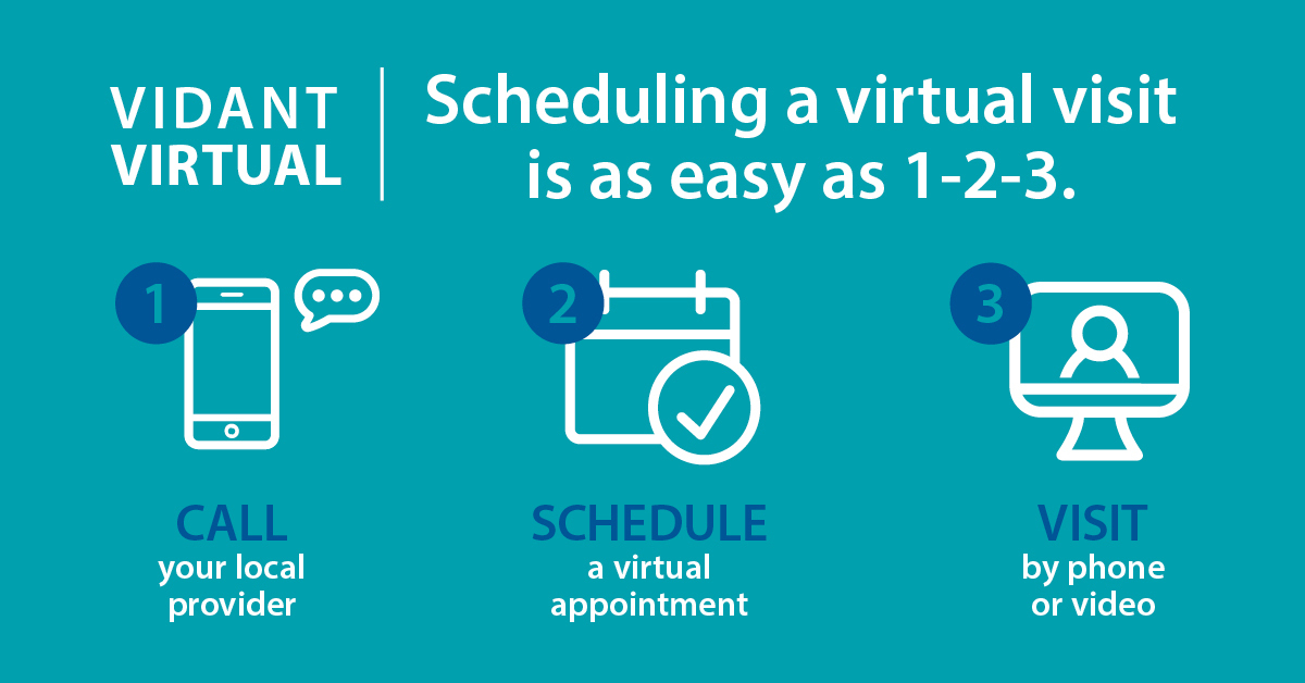 Feeling a little under the weather this holiday season, but don’t want to leave your house? With Vidant Virtual, you can visit with your doctor from the comfort of home. Learn more about our virtual care options here: bit.ly/3jyIeB4 #Holidays2020