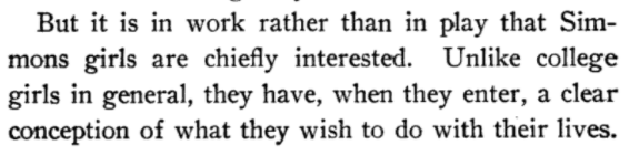 "The College Girl of America" -- published 2 years before the first class of  #simmonsuniversity had even graduated -- has a whole chapter on  #SimmonsCollege with some lovely observations about the students there. 10/