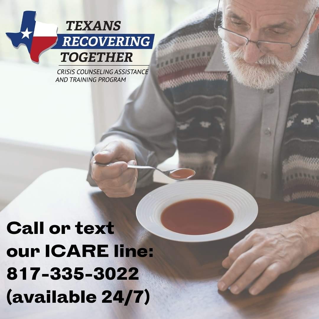 With the holidays coming, emotions of not being able to celebrate with their entire family are adding to the daily stress during COVID. If you need someone to talk with to get through these tough times: 817-335-3022 #WeCARE #TexansRecoveringTogether