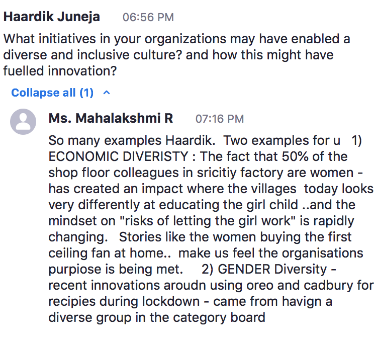 OrionYouth's tweet photo. Question asked to @MahasWorld at the @UNV_India #YIOS2020. https://t.co/AXyZxCdYMs