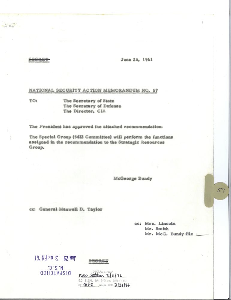 darkjournalist's tweet photo. To issue his order that Special Operations now report directly to him today Acting Defense Secretary Christopher Miller had to execute the power held in this JFK Order National Security Action Memorandum 57 designed to bypass the CIA! #NSAM57 #EndTheCIA #JFK https://t.co/OWty2fCiq1