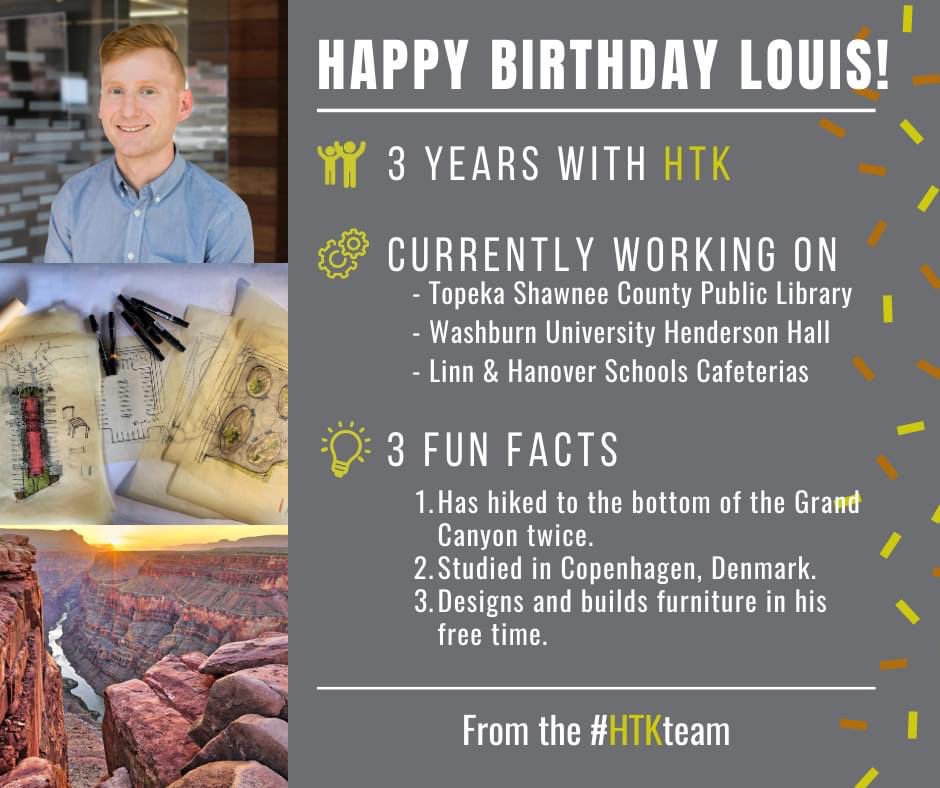 Happy Birthday, Louis!! 🥳😊#HTKArchitects #HTKTeam #HTKculture #HappyBirthday 
To learn more about Louis, go to htkarchitects.net/employees/loui…