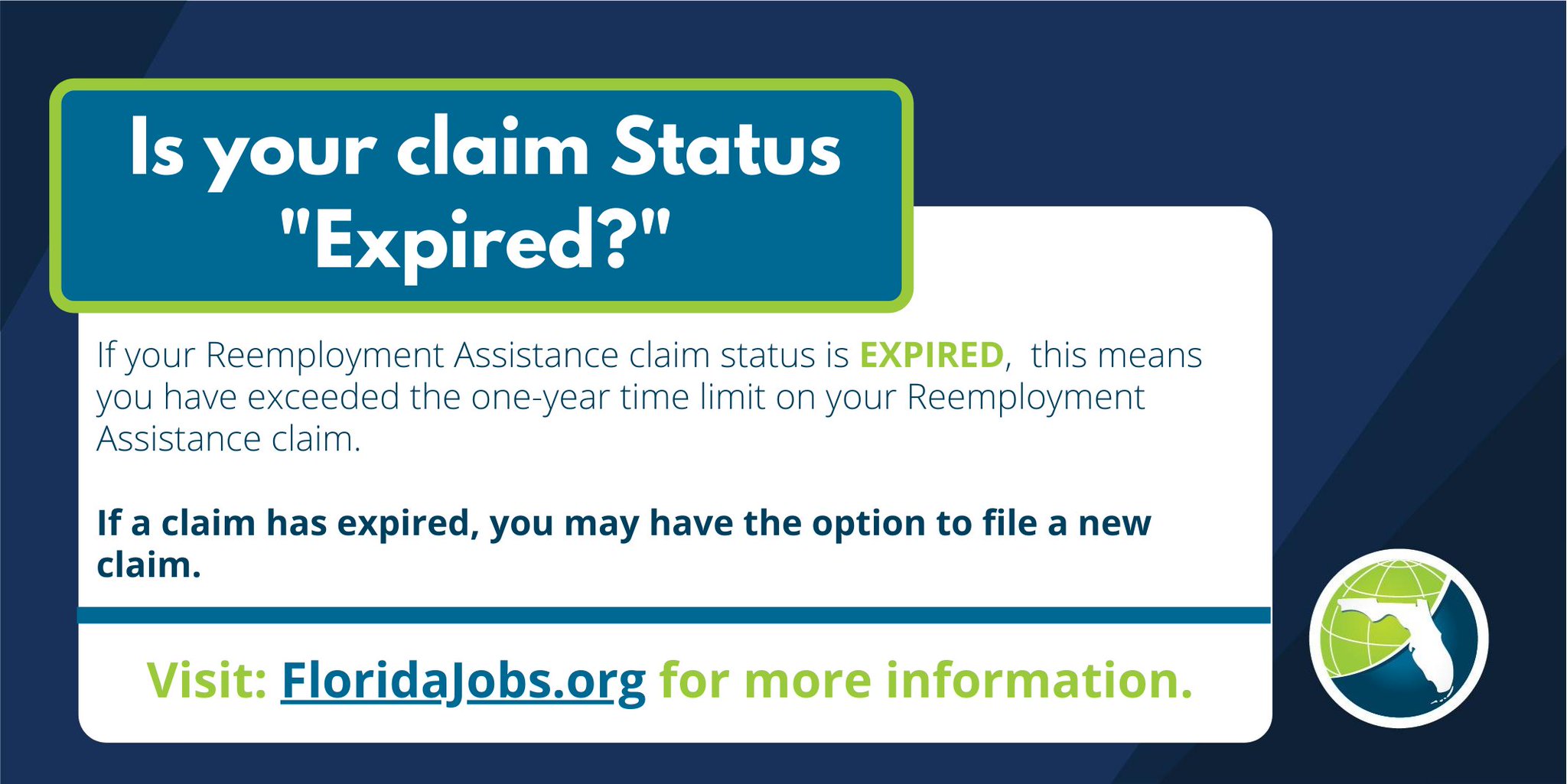 Florida DEO on Twitter "Does your Reemployment Assistance claim status
