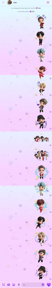 bangtanlizzie's tweet photo. Look at the #TinyTAN Facebook Messenger Theme and stickers!
#TinyTANStickerPack
#Facebook
#Messenger
@BTS_twt https://t.co/zdTI9f7Dib