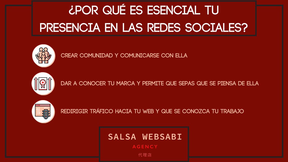 salsawebsabi's tweet photo. Hoy en día es esencial tener presencia en Internet. 
Pero no podemos quedarnos solo en tener una página web. 

Os traemos 3 razones por las que debes tener si o si presencia en las #redessociales 

👇🈴👇 https://t.co/lHZdK3iTXk