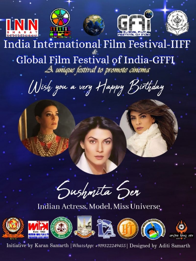 gffofindia's tweet photo. Best wishes on your birthday to dear @thesushmitasen 💖
.
.
.
#HappyBirthdaySushmitaSen #SushmitaSen #gffofindia #iiffindia https://t.co/CBP20zCgqC
