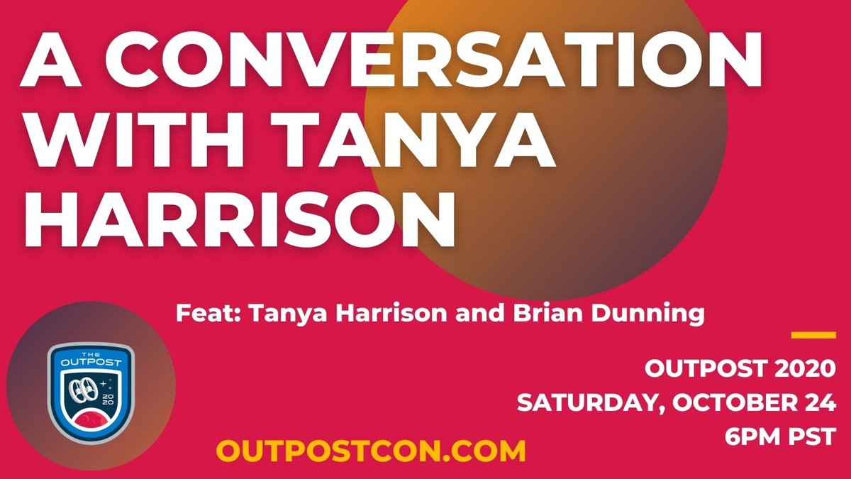 TheOutpostCon's tweet photo. 🚀 FINAL COUNTDOWN - tune into the Outpost 2020 Live Recordings through November 24th!
#theoutpostcon

⚡️ Now Streaming: A Conversation with Tanya Harrison @tanyaofmars &amp; @briandunning.

https://t.co/AbmEGeTLf6 https://t.co/4L9pefG1FN