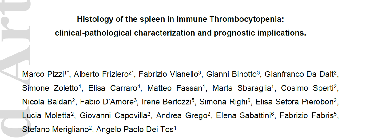 smbenlazar's tweet photo. The robust evidence for #TPOra in #itp
>>> Histology of the spleen in Immune Thrombocytopenia: clinical‐pathological characterization and prognostic implications https://t.co/I1aifpXEgh https://t.co/vehffXAn0y