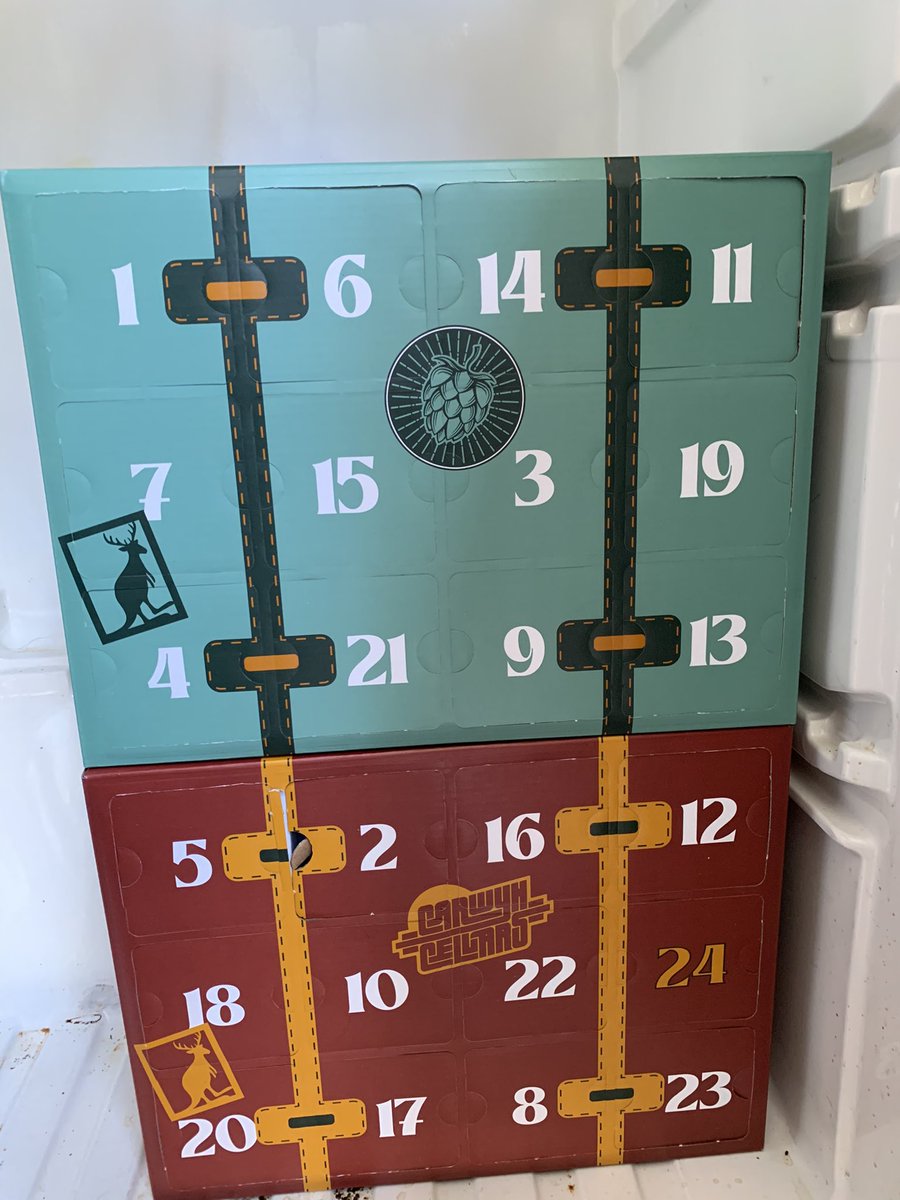 So excited about my first <a href="/CarwynCellars/">Carwyn Cellars</a> advent calendar. Delivered after a huge repacking effort by their team and during a pandemic! The chances of these surviving until December is slim 😬

Just doing my bit to help small businesses 😉🍺

Thanks all involved #Craftbeer