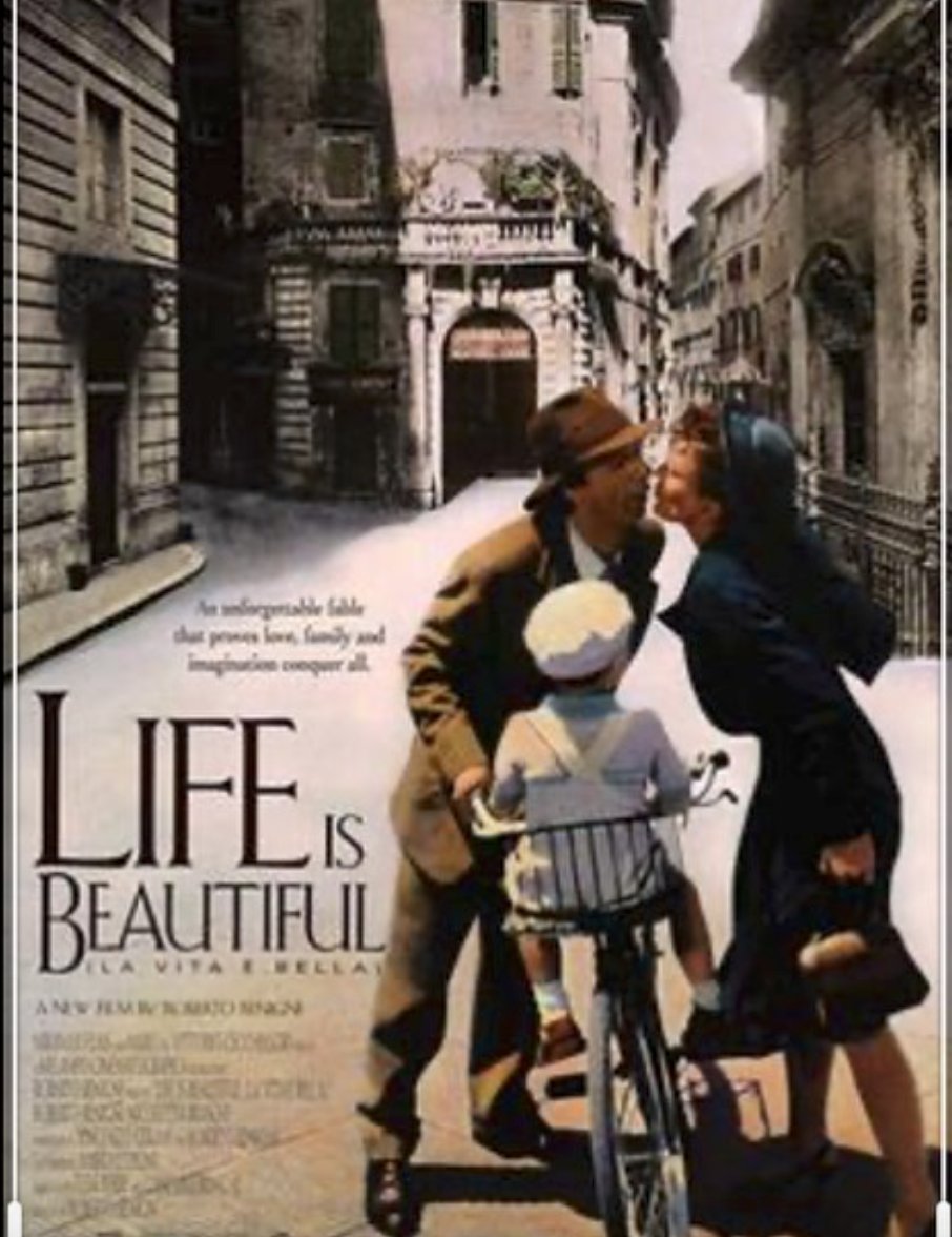 Global_FACTion's tweet image. Who has seen this iconic movie?! “Life is Beautiful (Italian: La Vita è Bella) is a 1997 Italian movie directed by and starring Roberto Benigni, one of the most famous Italian actors. The film won three Academy Awards

 #italy #italianfilm #italianmedia #postww2