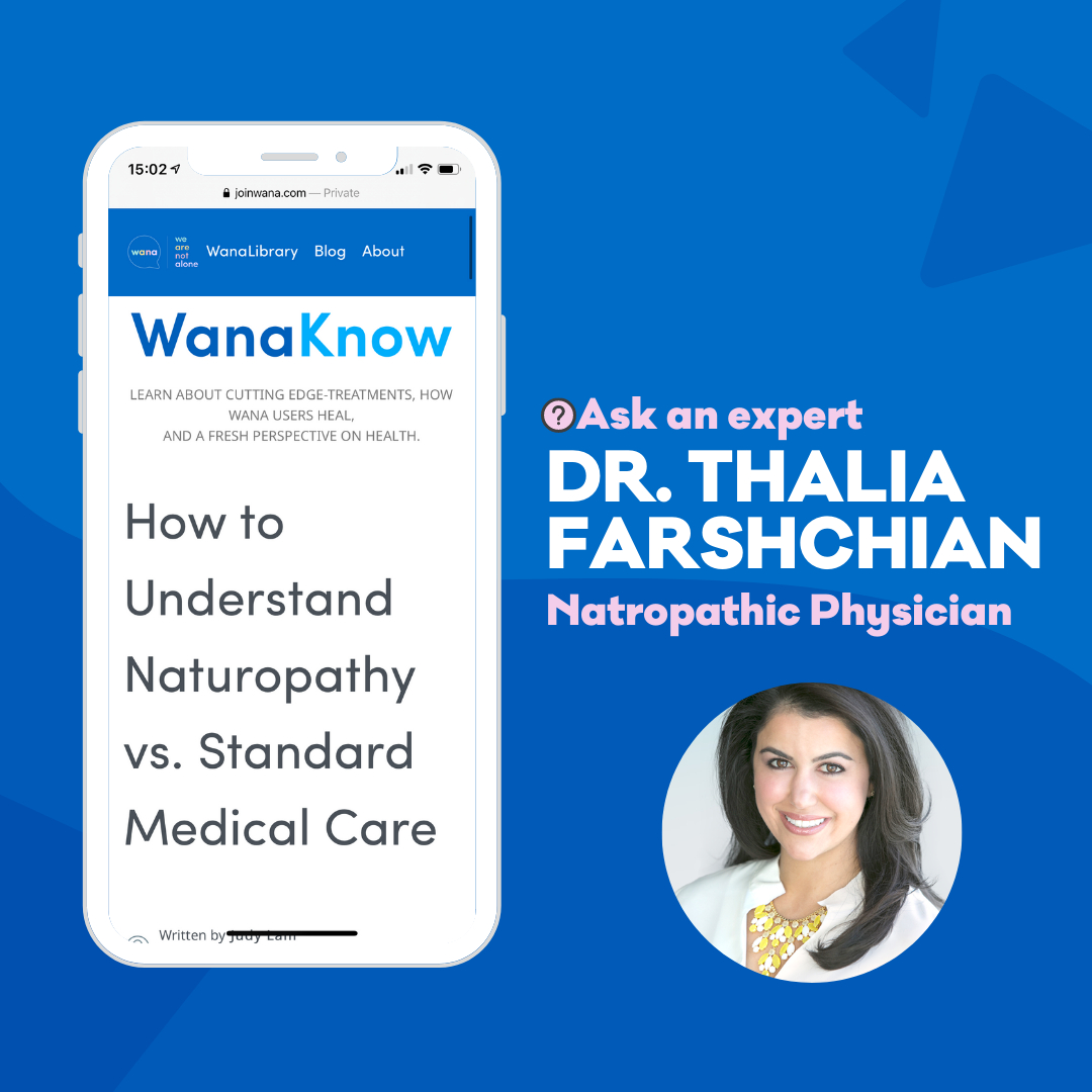 joinwana's tweet photo. #WanaKnow how naturopathic medicine could benefit you? 🌱🌿🍃

Head to the #WanaApp to check out our latest blog post featuring Thalia Farshchian, ND, where you can learn how and why she treats her patients with a naturopathic + holistic approach to health 📲💚

#naturo https://t.co/BELuSRB2Mk