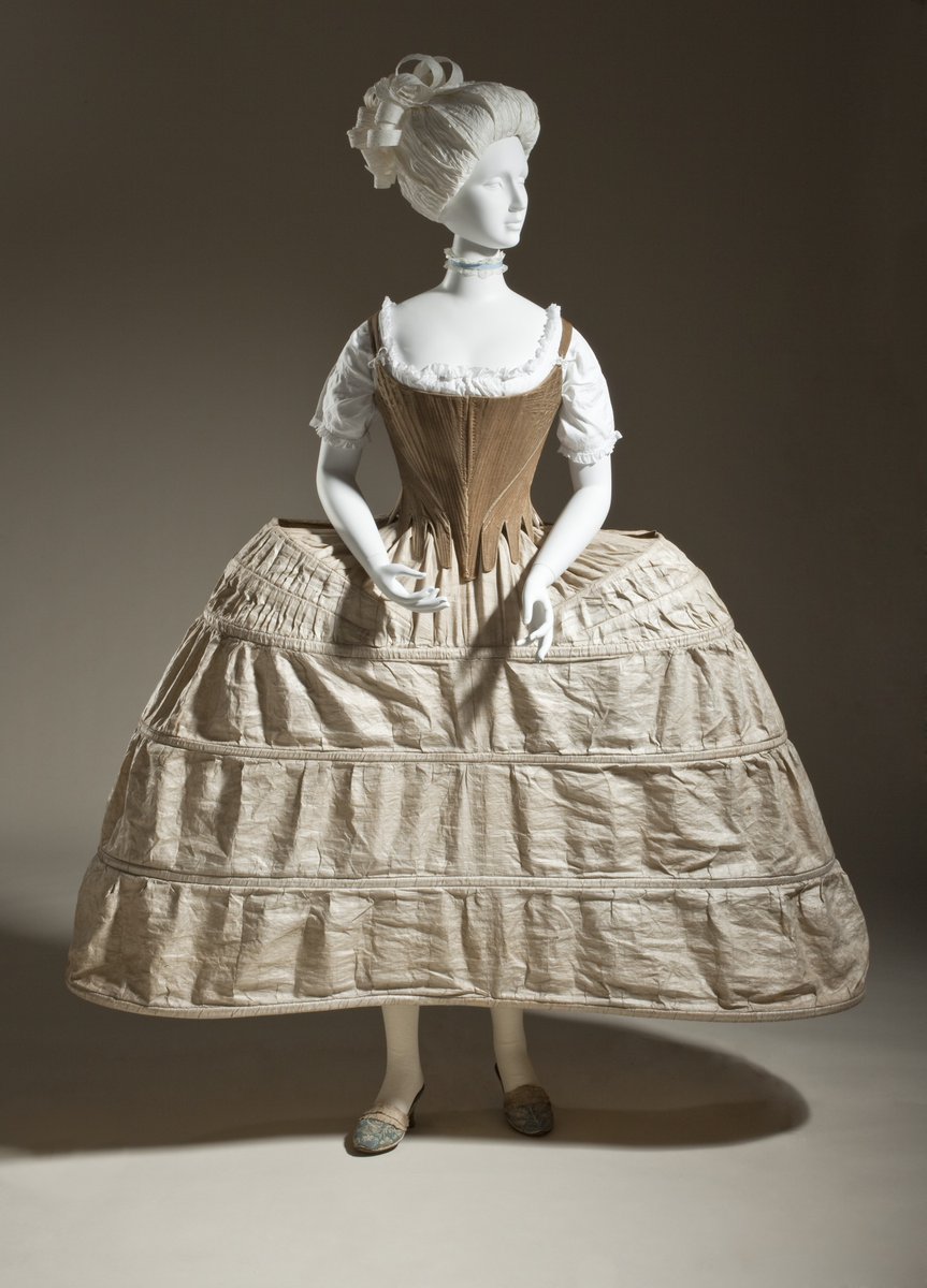 In form and function these hoop skirts were similar to the 16th- and 17th-century farthingale and to 18th-century panniers, in that they too enabled skirts to spread even wider and more fully.