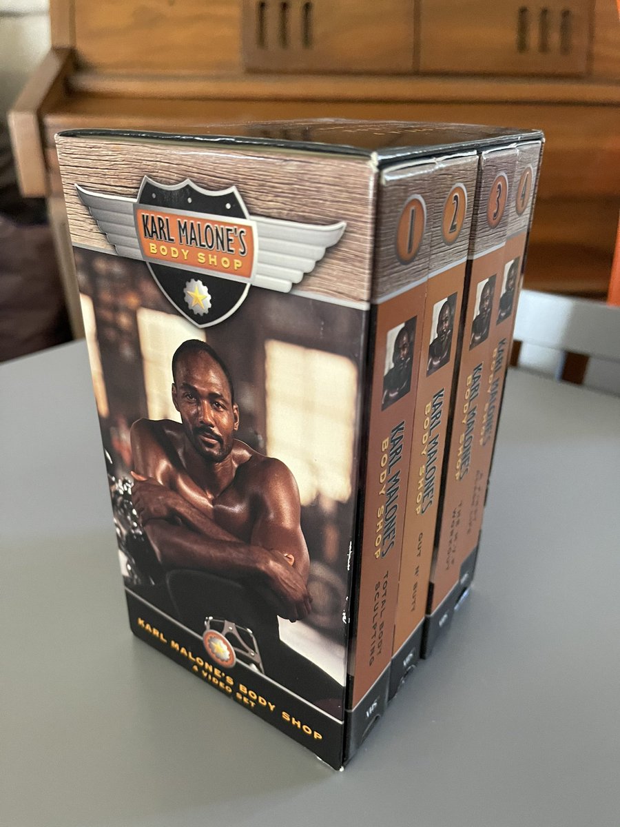 DanWrenn's tweet photo. What did I find when going through my priceless collection of VHS I want to convert to digital? #vhs #workout #fitness #theman @TheDeliverer_32 @mamail who wants to help? #rocksolid @utahjazz https://t.co/9pRsvGQO1T