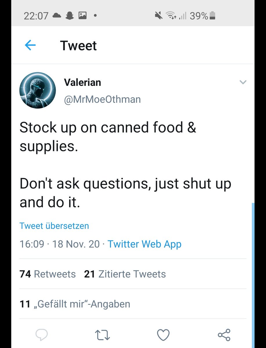 Freespeech136's tweet photo. @MrMoeOthman Since it's not possible to answer on your last tweet, I'll do it here:

Sounds very funny from someone like you "not to ask questions"..... https://t.co/cNOAzqKsxw