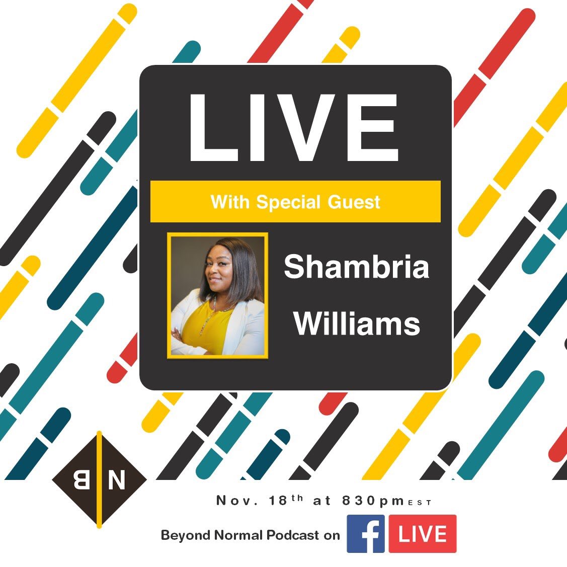 Kenny_Groom's tweet image. We are going live on the Beyond Normal FB tonight at 830pm with the founder of #therightkindofblackgirl, Shambria Williams. Be there or....... buff.ly/2SIJeqX #beyondnormal