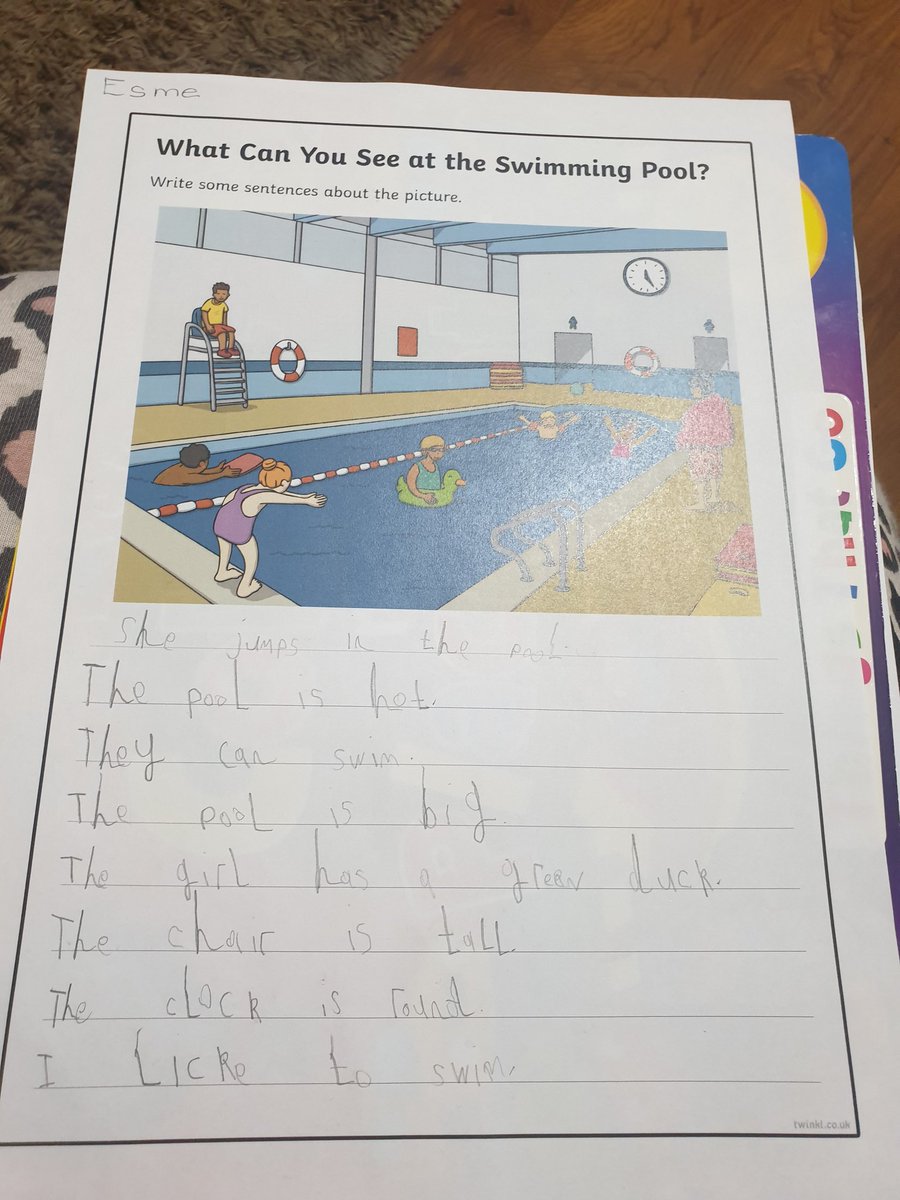 DelliusEmma's tweet photo. Golden sentence writing tonight. Concentrating on tall letters and finger spaces.
@squirrelSomerv1 
@SomervilleCH44 
#SomervillePrimHomeLearning https://t.co/kWGpdnLZum