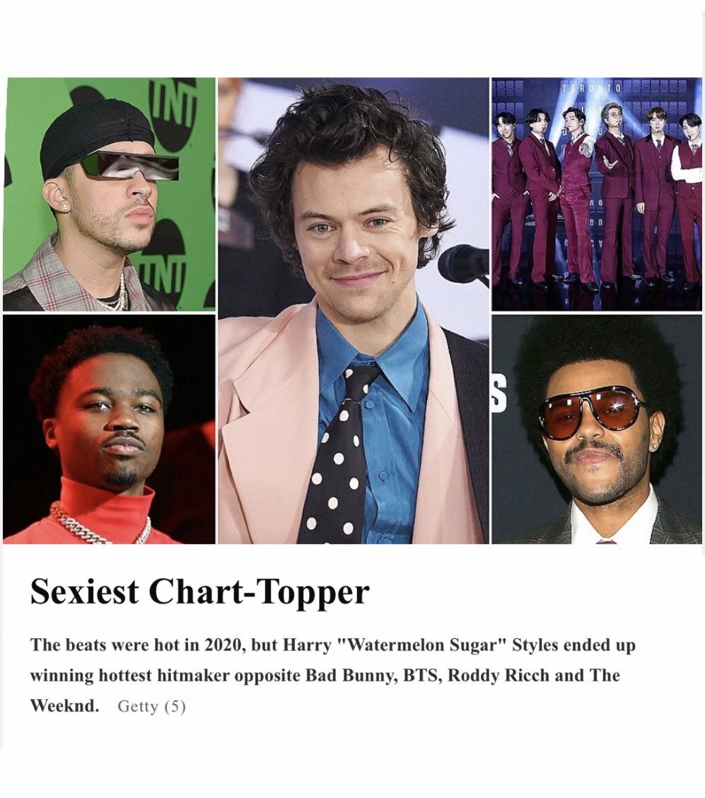 Harry won People’s Sexiest Chart topper!!!

©️People