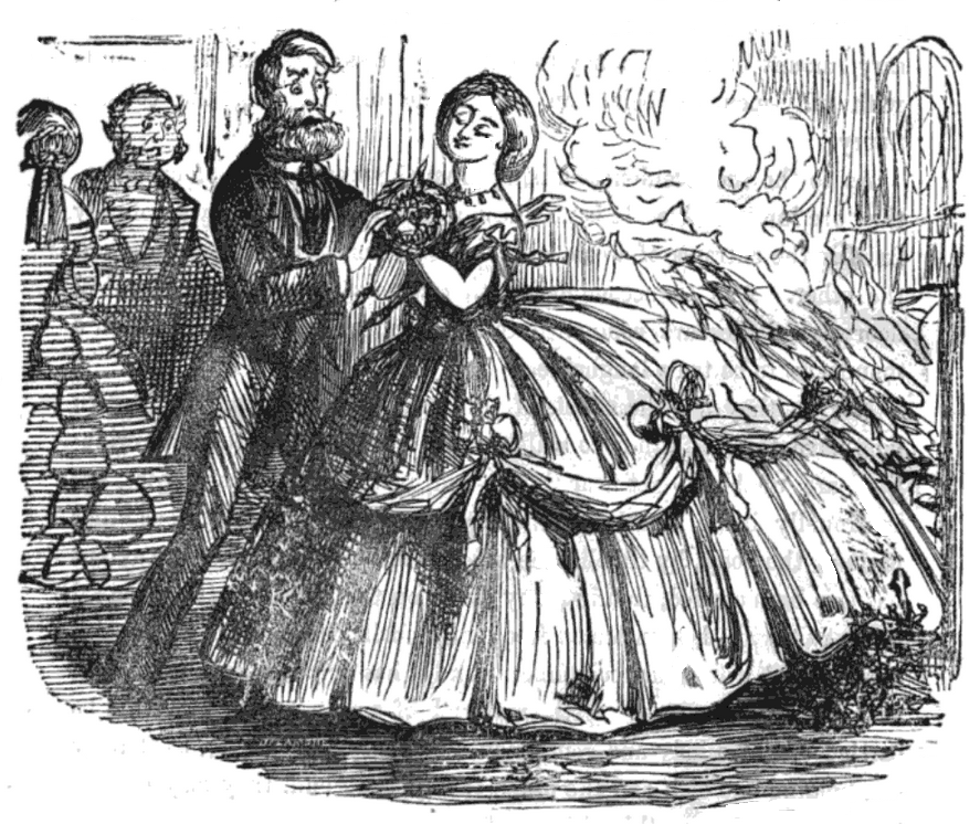 The flammability of the crinoline was widely reported. It is estimated that, during the late 1850s and late 1860s in England, about 3,000 women were killed in crinoline-related fires.