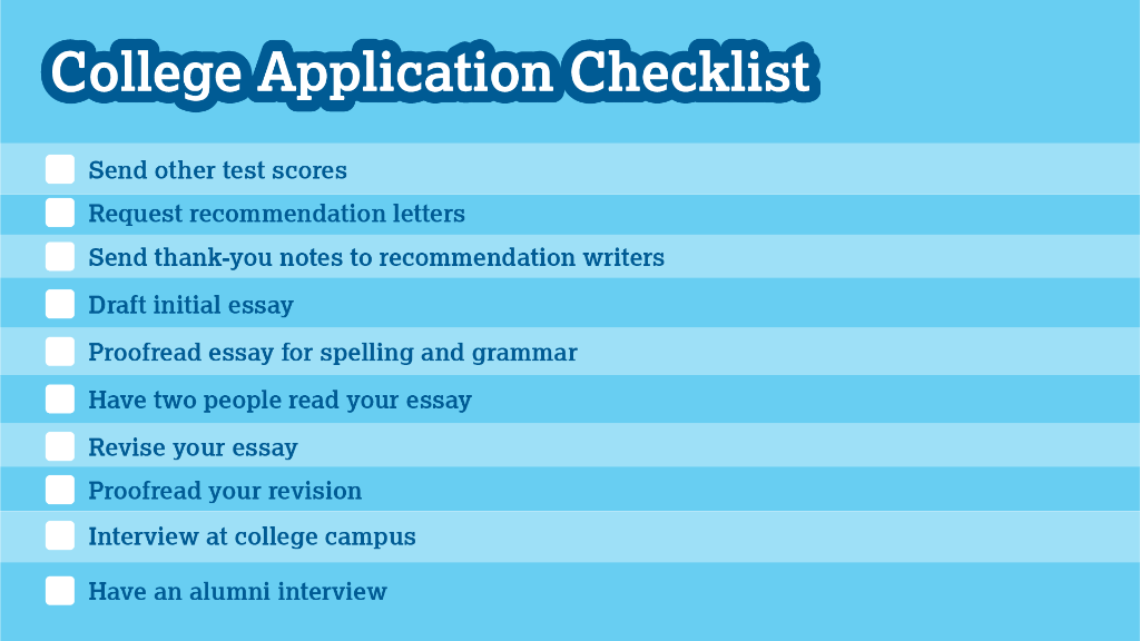 CollegeBoard's tweet photo. It's college application season! Seniors, this checklist will help guide you through the application process. https://t.co/pyTvlYkVy1 https://t.co/zHaTeS6kEK
