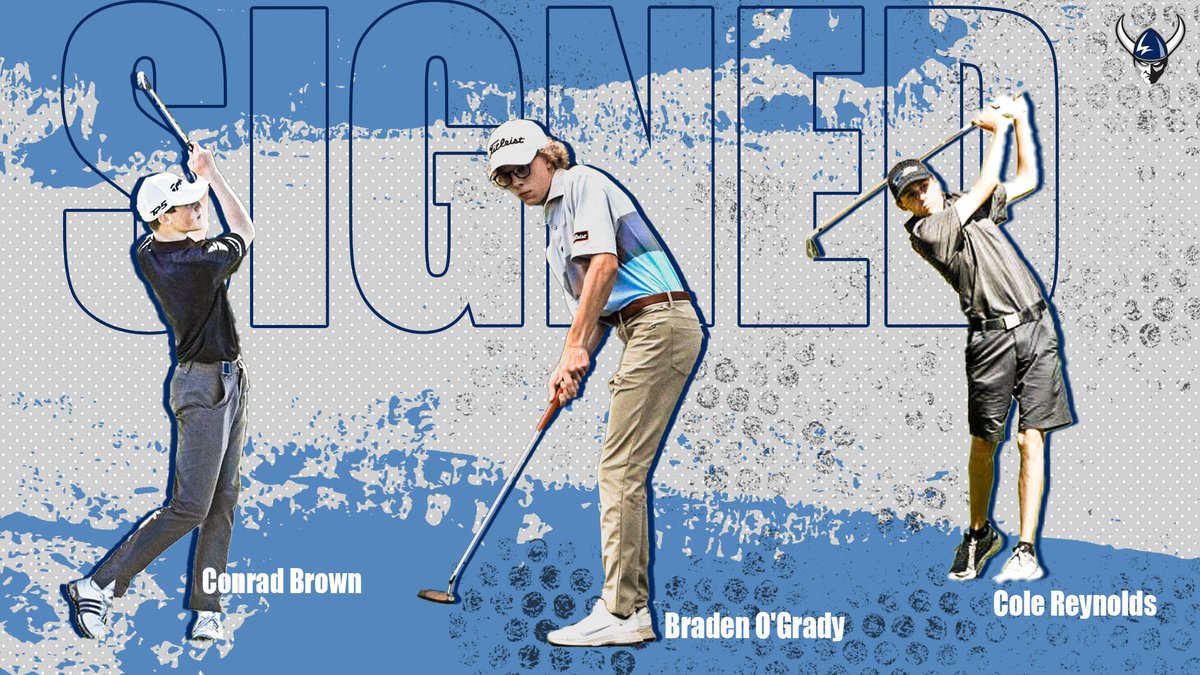 WWUAthletics's tweet photo. M⛳️ | Welcome to Western Conrad Brown, Braden O'Grady and Cole Reynolds, the first wave of the @WWUGolf recruiting class that will debut in 2021-22.

📰 https://t.co/DGKlxqWnay

#FutureViks #GolfViks #WeAreVikings https://t.co/vGGFRcxEz6