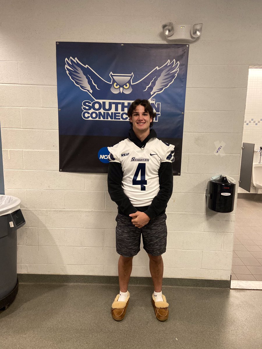 CamdenBrezinski's tweet photo. Enjoyed my @SCSUFB visit the other day✅ Thanks to @ChrisBergeski and @tom_godek along with the rest of the coaching staff. #GoOwls https://t.co/57ykLWhsHl