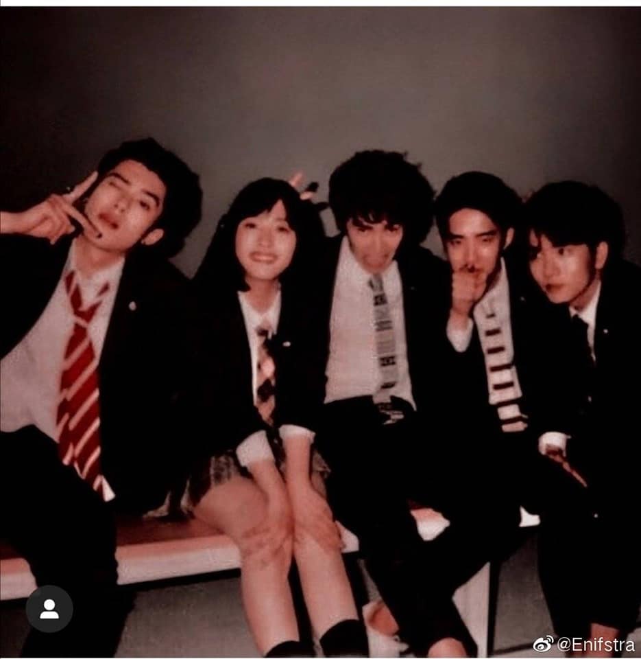Blue007M's tweet photo. Did someone say #F5?! Longing that doesn't fit in the chest...😁💖✌️#ShenYue #DylanWang #DarrenChen #CaesarWu #ConnorLeong #MG2018Forever #F4Ever #Shancai #DaomingSi #Ximen #HuazeLei #MeiZuo https://t.co/ms1CC6FIJh