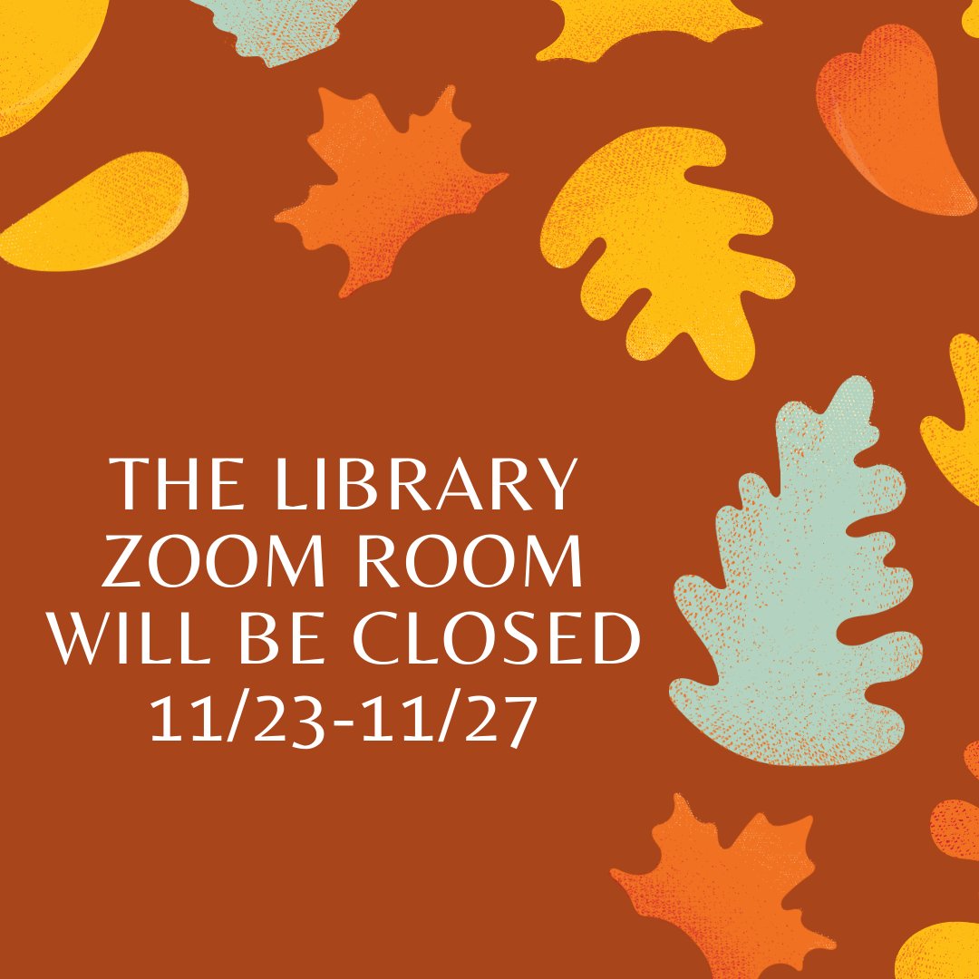 PalomarLibrary's tweet image. Holiday Library Zoom Room closure. @palomarcomets