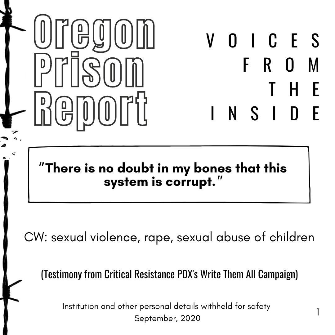 Oregon Prison Report tweet media