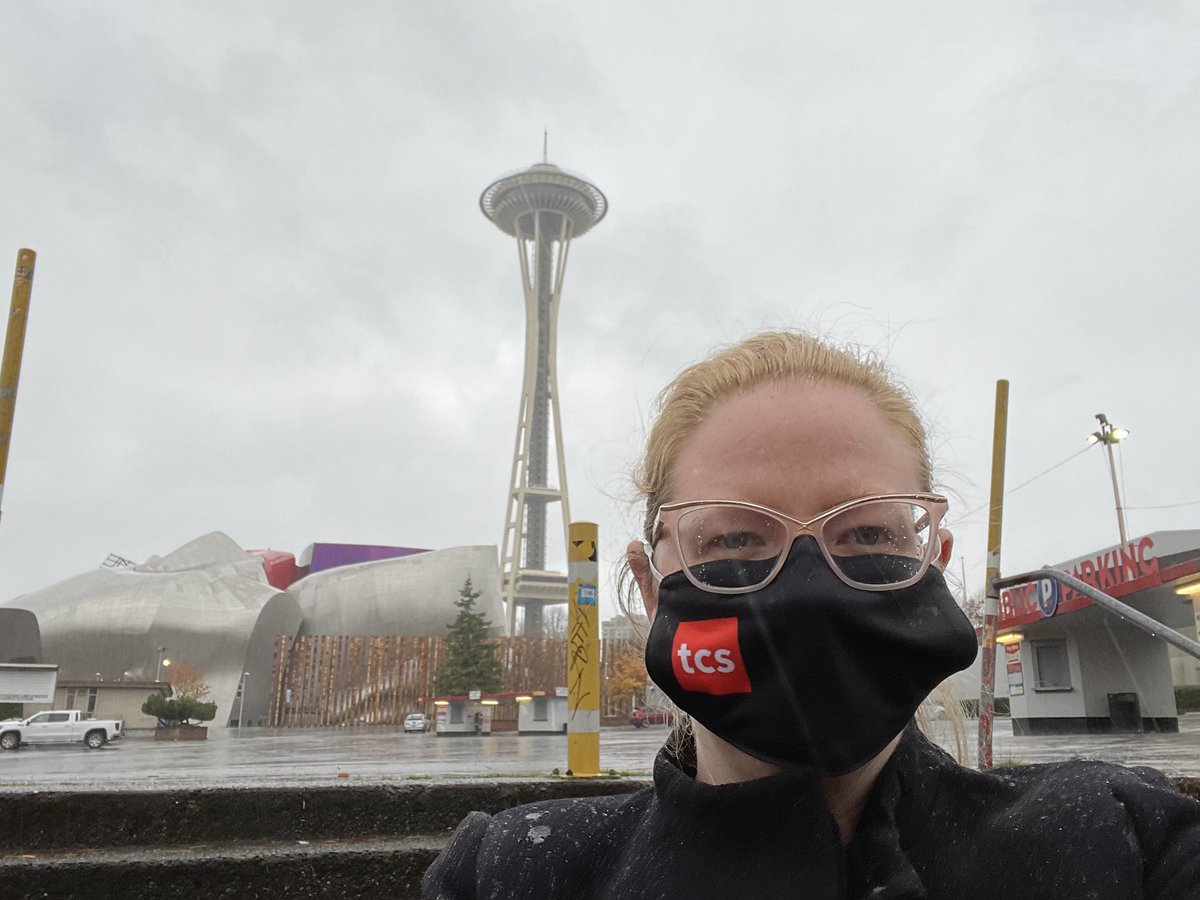 TCSGsy's tweet photo. We’re lucky not to have to wear masks in Guernsey but our friend @hayles was short of a face covering so we sent one to Seattle for her https://t.co/sSzHe7WmJx