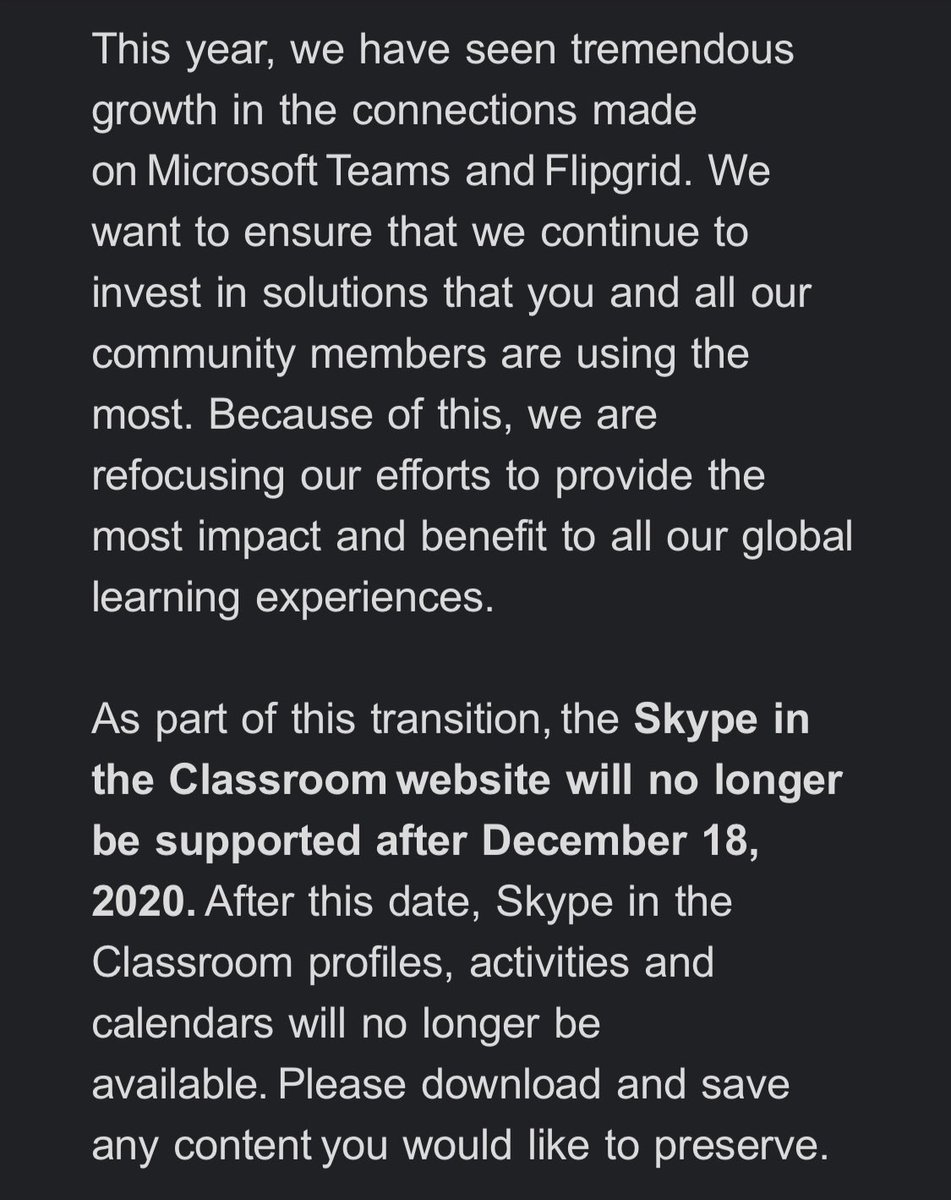 m_drez's tweet photo. Earlier this week, Google Tour Creator, now Skype Classroom. “It’s so hard to say goodbye” - Boyz 2 Men. #Skype2Learn #MicrosoftEDU #MSFTEduChat https://t.co/qdRz4yHc5w