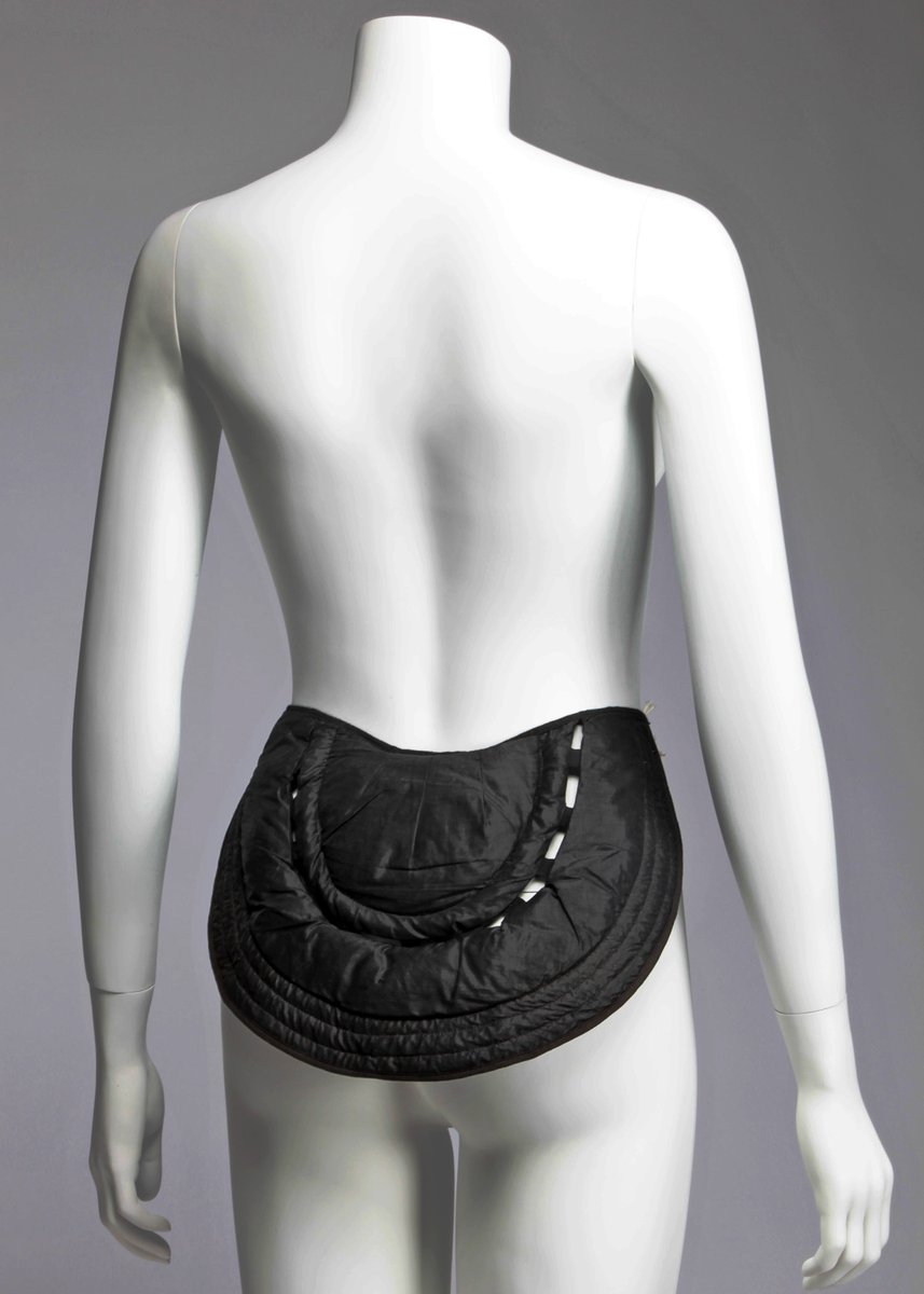 With skirts fitting snugly to the hips and derriere in the late 1890s, however, some women relied on skirt supports to achieve a gracefully rounded hipline that set off a small waist.