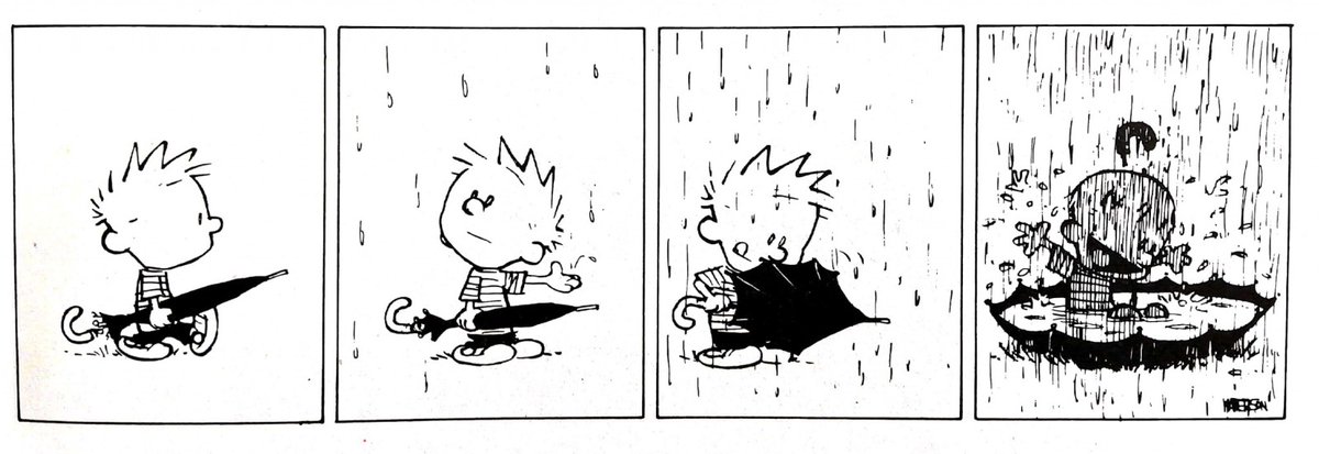 Hoy celebramos el #DíaMundialDeLaFilosofía con esta viñeta de Calvin y Hobbes y su fantástica propuesta de filosofía de vida.