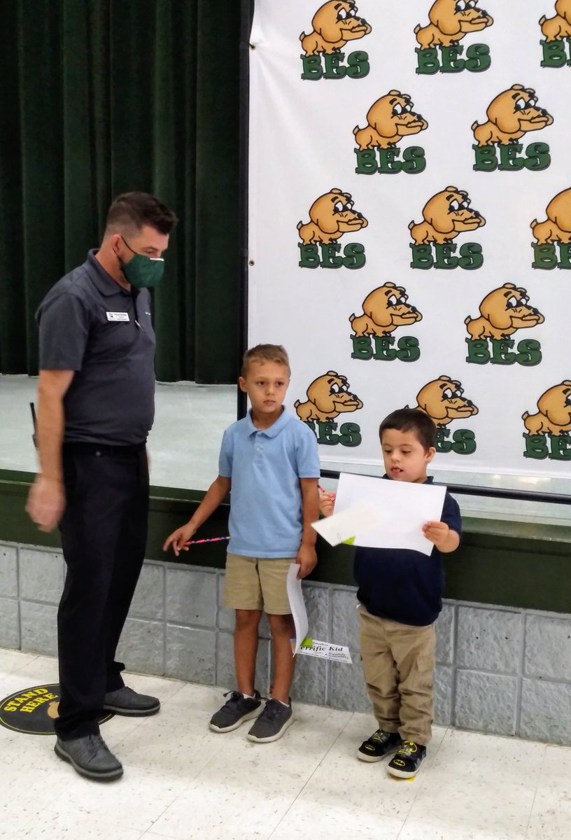 It's always a pleasure to participate at Bunnell Elementary school- Kiwanis Flagler Palm Coast - Terrific kids ceremony project. It's wonderful to see the kindergarten, First and Second grade students excitement in receiving a terrific kid certificate award.  Congrats 👏11-18-20