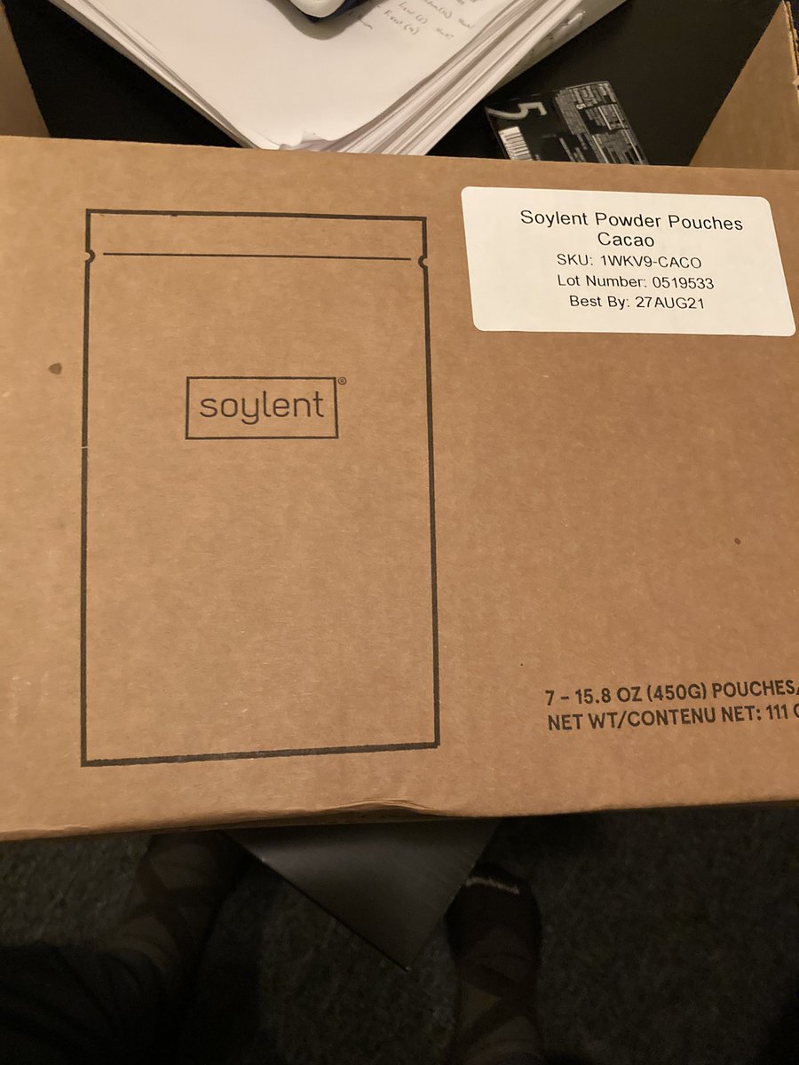 JoeOpdenaker's tweet photo. @soylent finally i can “eat” again https://t.co/pRRmcOegUT