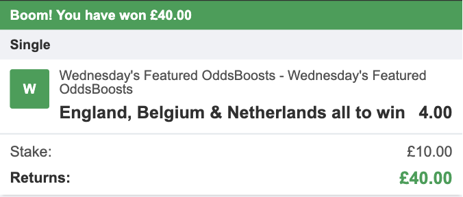 JamesMurphyTips's tweet photo. Wow...another incredible night!

📈 20/1 Huge Odds Bet ✅
🚀 Boosted Win Treble ✅
🇵🇹 International Acca ✅

18+, Gamble Responsibly.

LIKE❤️ if you're ready for more! https://t.co/s1CZWT0L6v