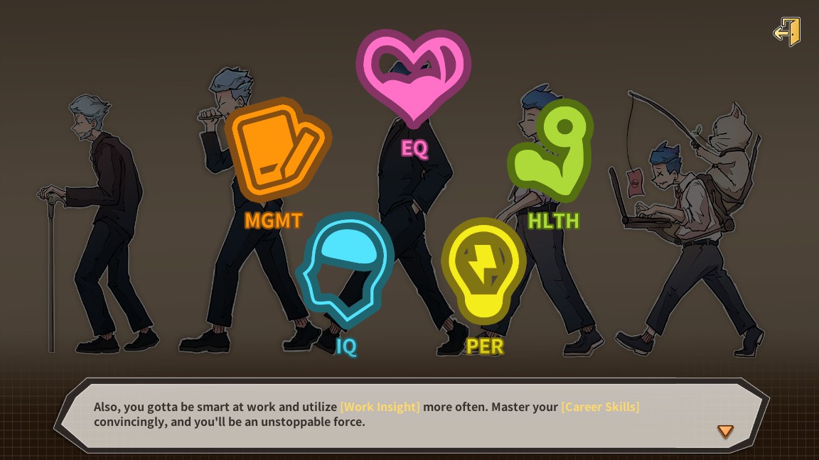 Fulfill your daily tasks with excellence and master all five attributes! Manage them well and master your career skills to become an unstoppable force towards the top of the corporate jungle! 

Play S.O.S. now: steam.pm/app/1163140  #Steam #IndieDev #IndieGame